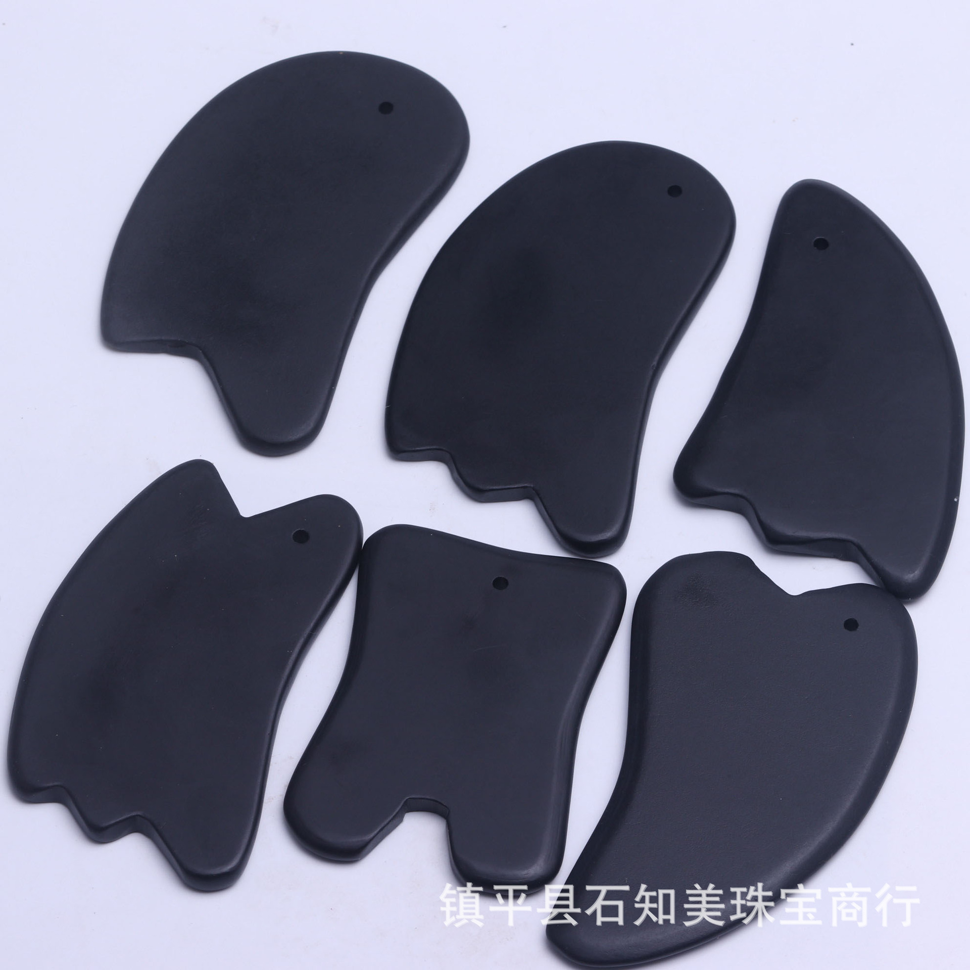 Natural Pyroxene Scraping Board Fish Shape Pyroxene Knife Type Facial Multiple Models Head Back Universal