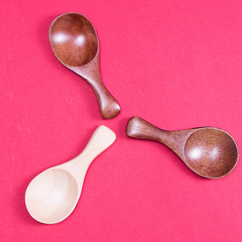 Home Solid Wood Small Spoon Mask Spoon Seasoning Spoon Tea Spoon Small Spoon Wooden Mini Spoon