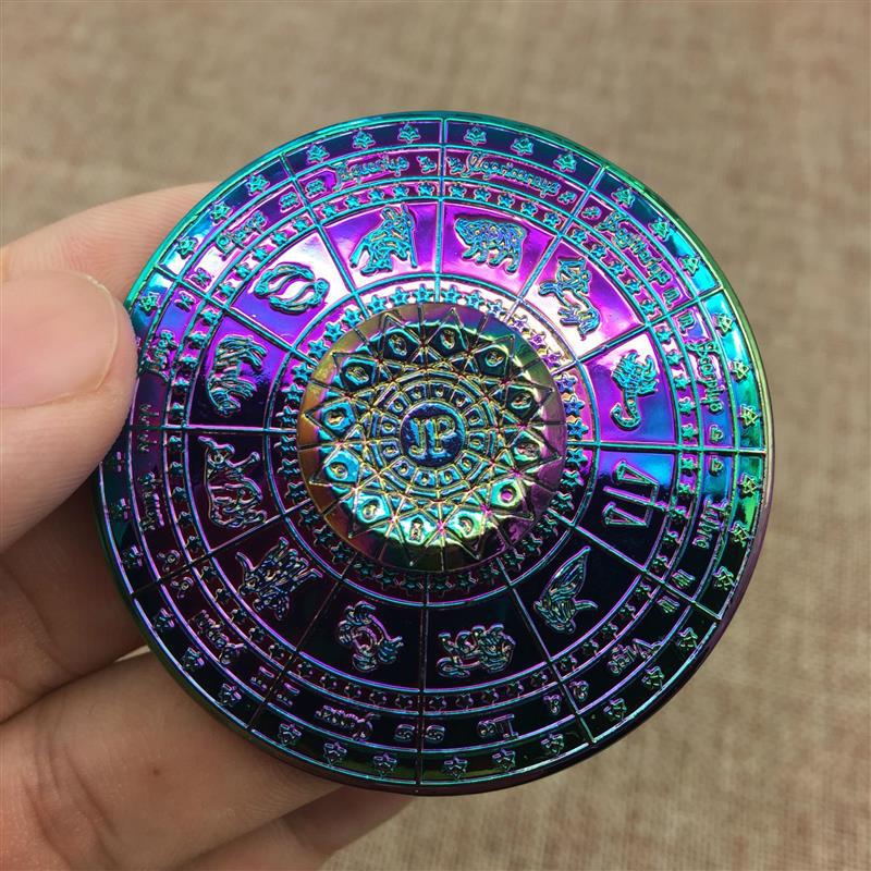 Hexagonal Neptune Sheriff Badge Finger Finger Spinner Child Werewolf Kill Board Game Toy