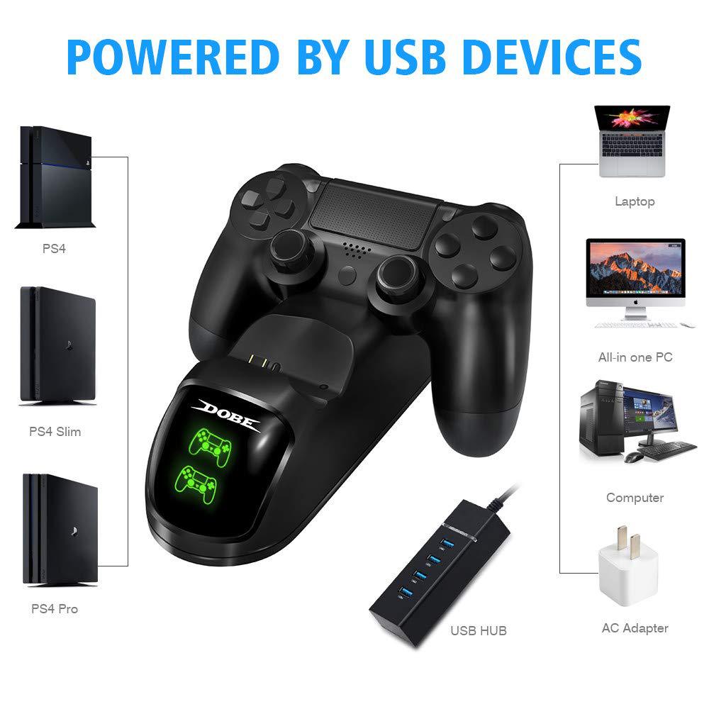 P4 game handle charging stand Slim dual charger PRO charger with display charging indicator TP4-889