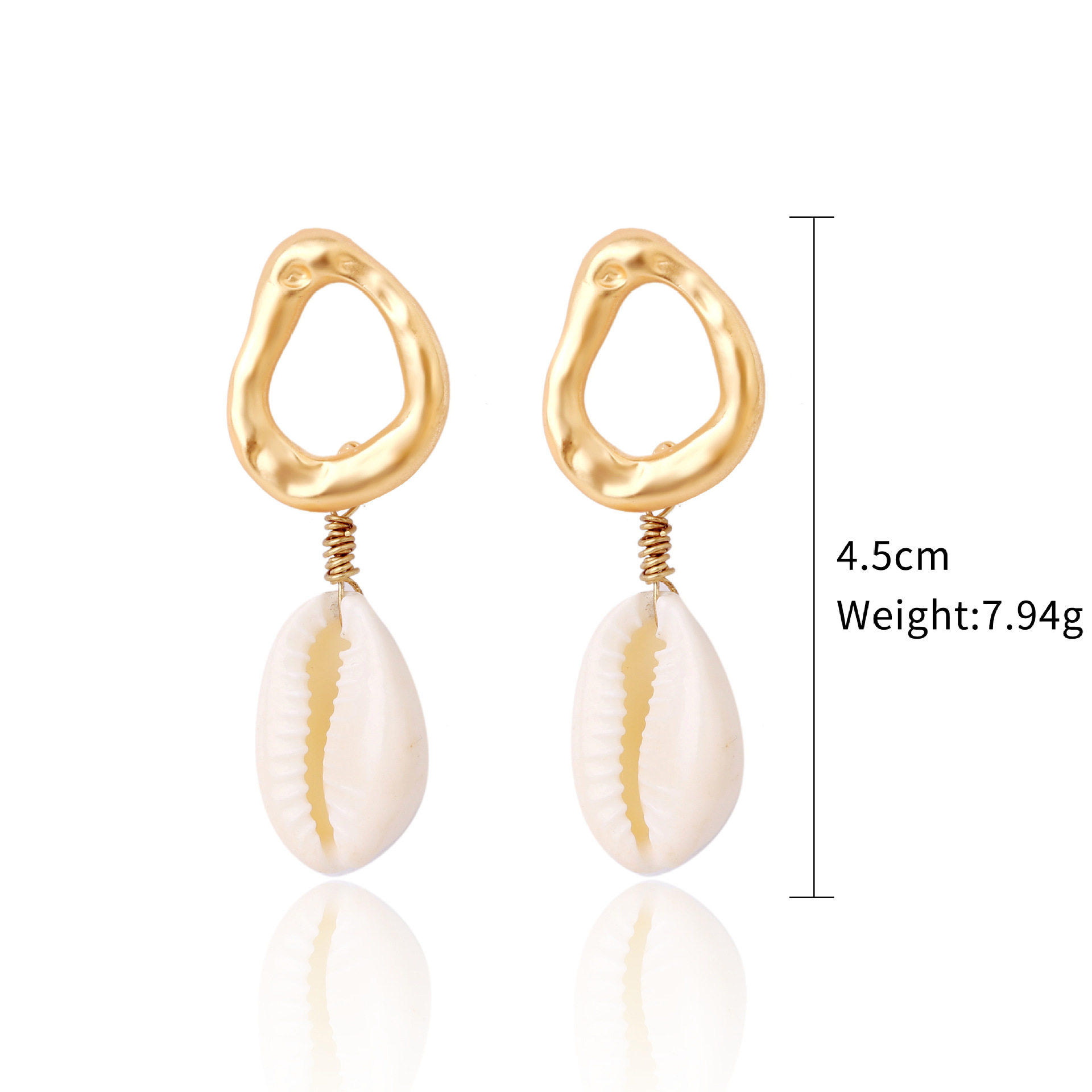 New ocean style earrings natural stone Bohemian shell earring set natural shell earrings