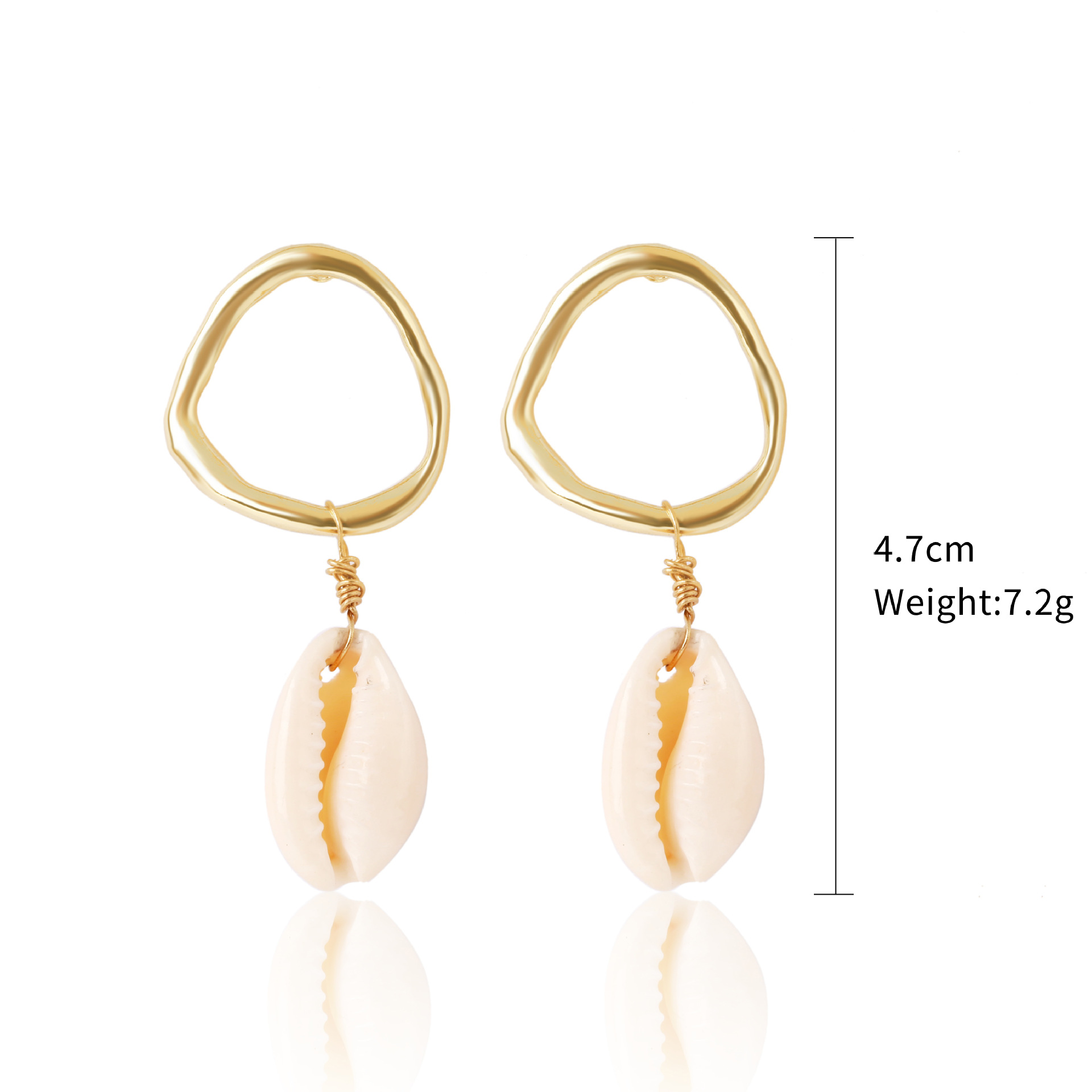 New ocean style earrings natural stone Bohemian shell earring set natural shell earrings