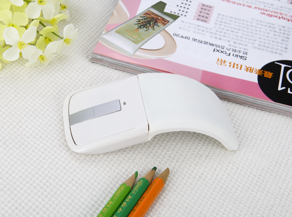 Thin Lightweight Wireless Gift 2.4G ACR Folding Third Generation Broadcom Bluetooth Mouse Folding Mouse