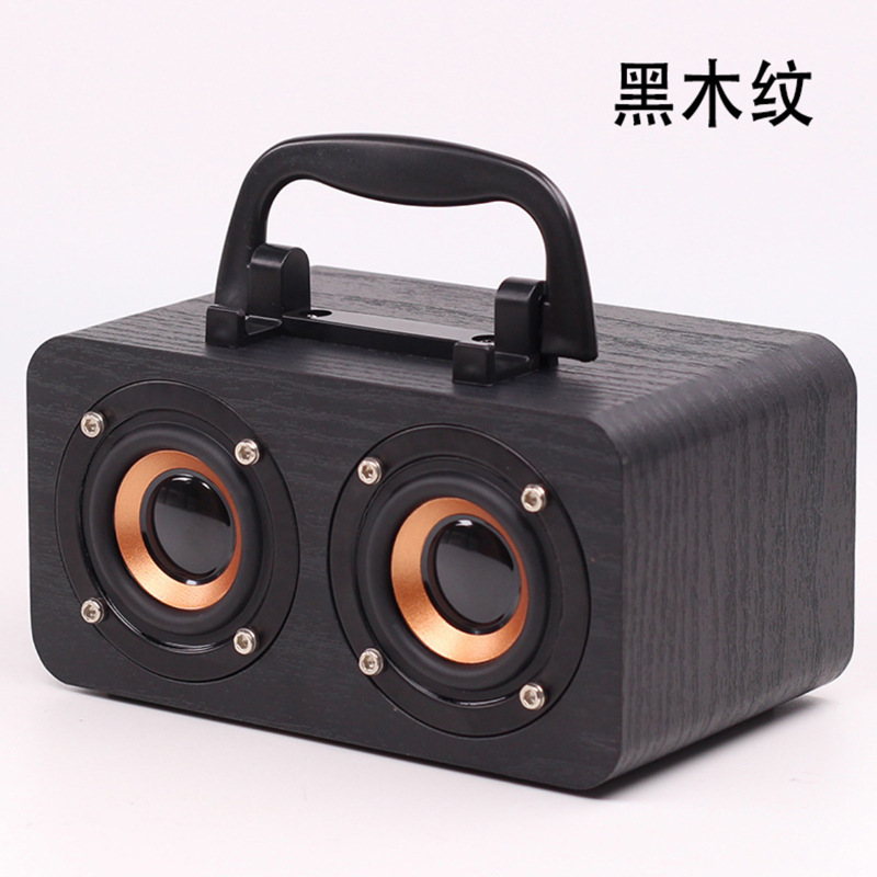 FT-4002 Bluetooth portable speaker subwoofer simple wooden speaker wireless mini Bluetooth speaker