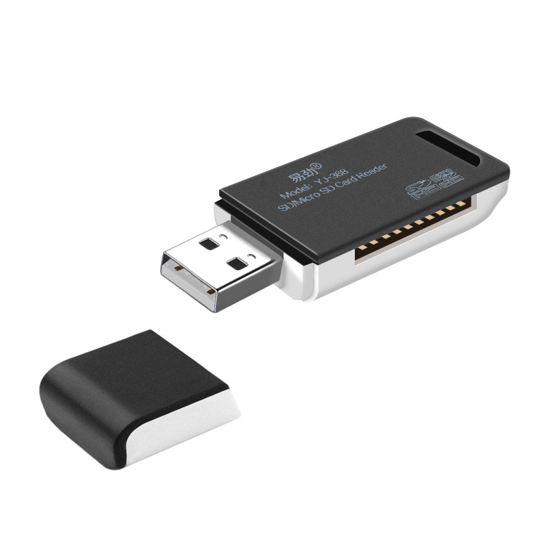 Baitong Yijin YJ-368 Phone TF Camera SLR SDXC Memory Card Adapter Micro SD Two-in-one Card Reader
