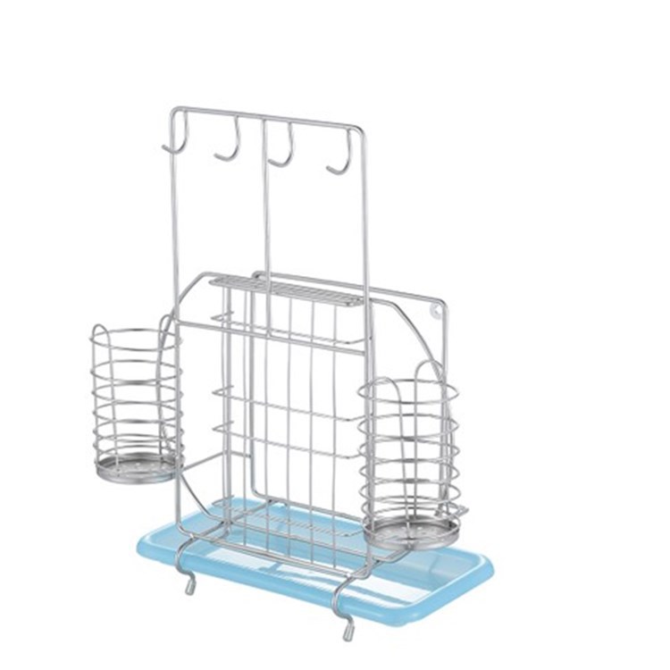 Baoshu stainless steel knife rack and cutting board rack, kitchen multi-functional floor-standing and wall-mounted chopping board rack