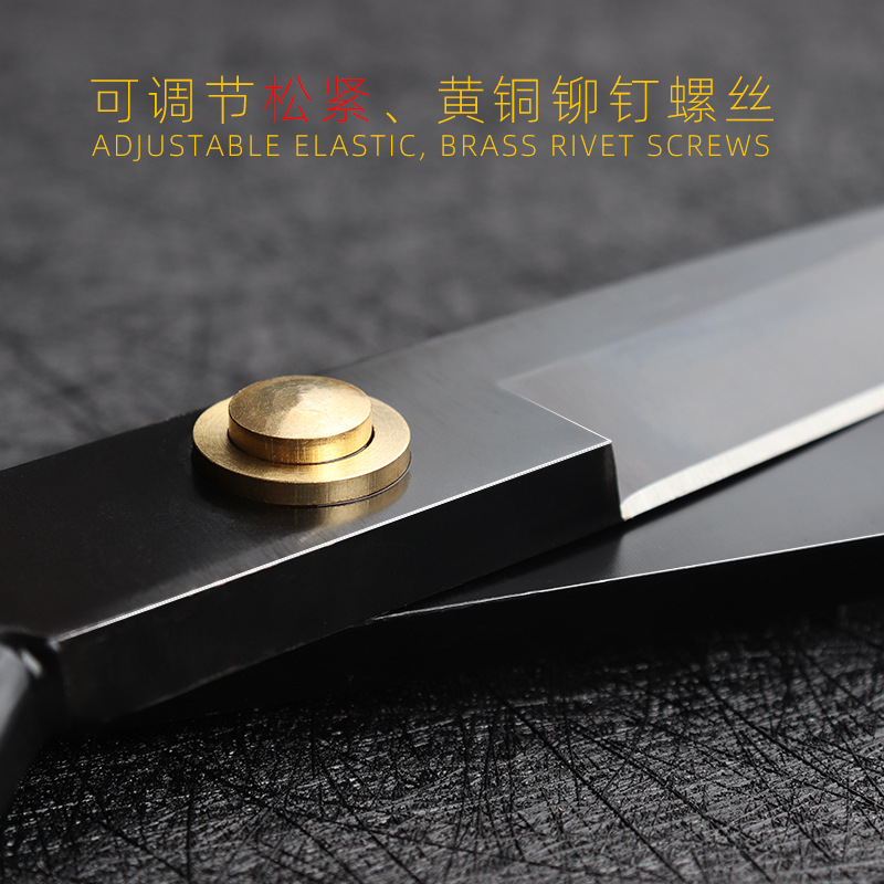 Tailor scissors manganese steel black blade clothing scissors leather handmade cloth cutting scissors rust-resistant sharpenable Daji scissors