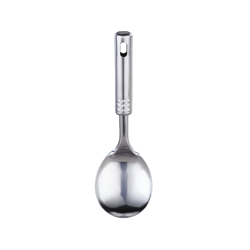 Stainless Steel Nine-Bead Handle Kitchen Utensil Cooking Stir-fry Spatula Home Use Pan Frying Spatula Soup Spoon Large Skimmer Gift Set