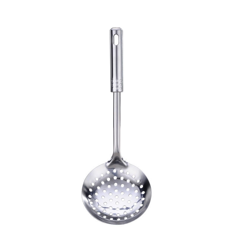 Stainless Steel Nine-Bead Handle Kitchen Utensil Cooking Stir-fry Spatula Home Use Pan Frying Spatula Soup Spoon Large Skimmer Gift Set