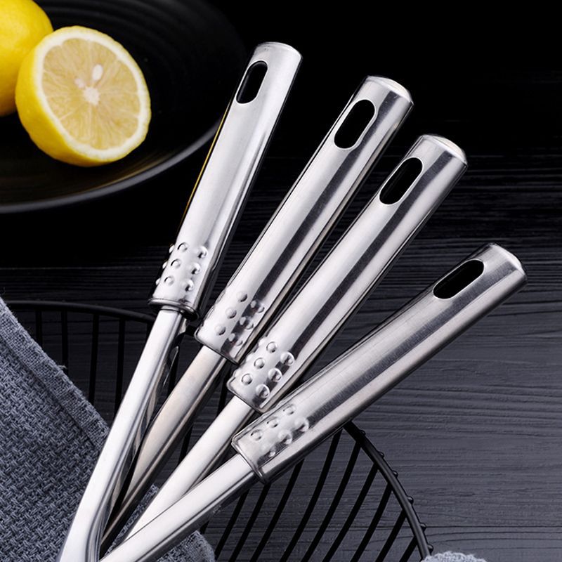 Stainless Steel Nine-Bead Handle Kitchen Utensil Cooking Stir-fry Spatula Home Use Pan Frying Spatula Soup Spoon Large Skimmer Gift Set