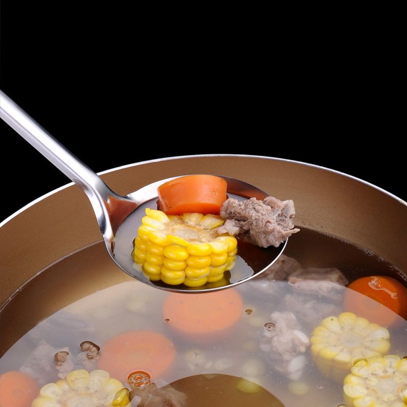 Stainless Steel Nine-Bead Handle Kitchen Utensil Cooking Stir-fry Spatula Home Use Pan Frying Spatula Soup Spoon Large Skimmer Gift Set