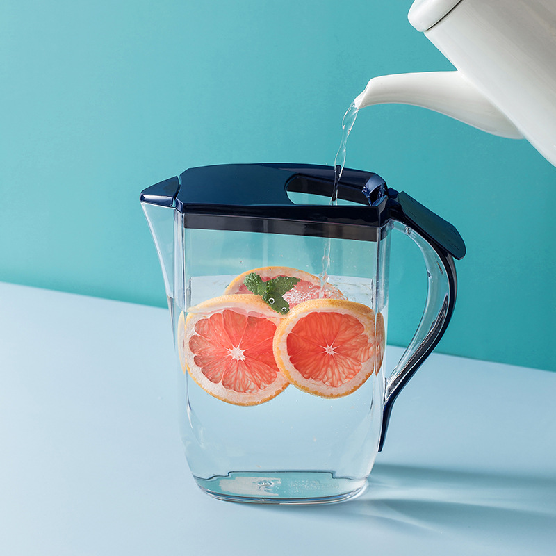 Nordic minimalist plastic cold water pitcher, large capacity household, transparent juice pitcher, Japanese-style carafe, 2L/3L
