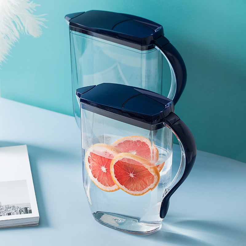 Nordic minimalist plastic cold water pitcher, large capacity household, transparent juice pitcher, Japanese-style carafe, 2L/3L