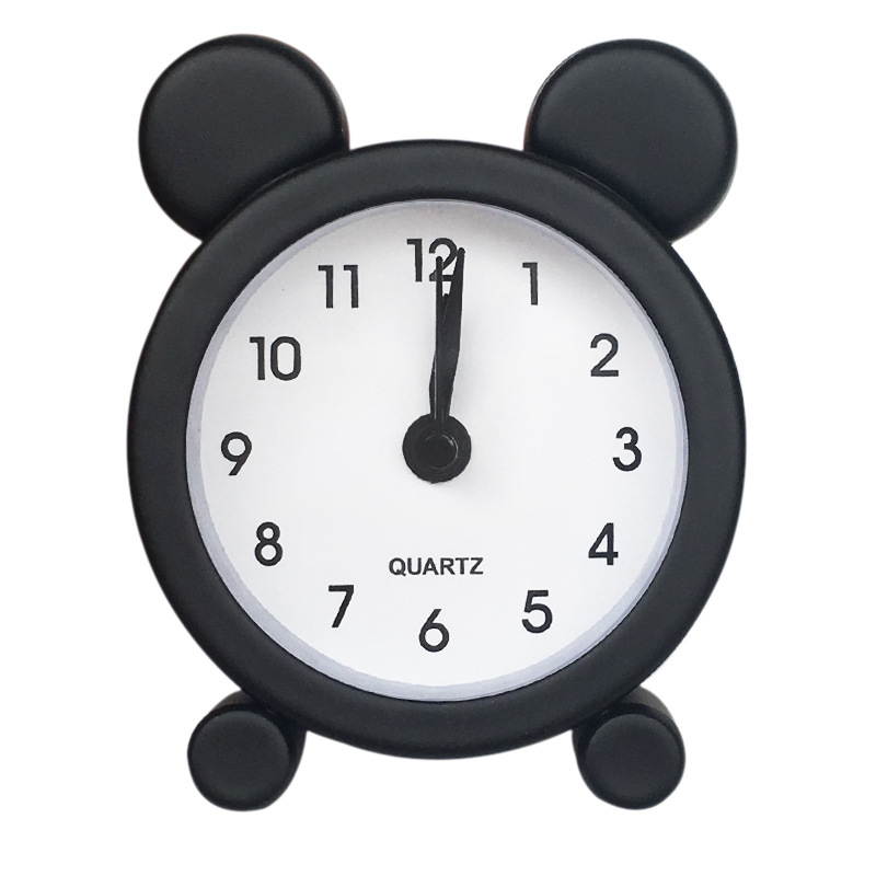 Metal Mini Alarm Clock Cute Little Rabbit Cartoon Small Alarm Clock Children Student Desktop Clock