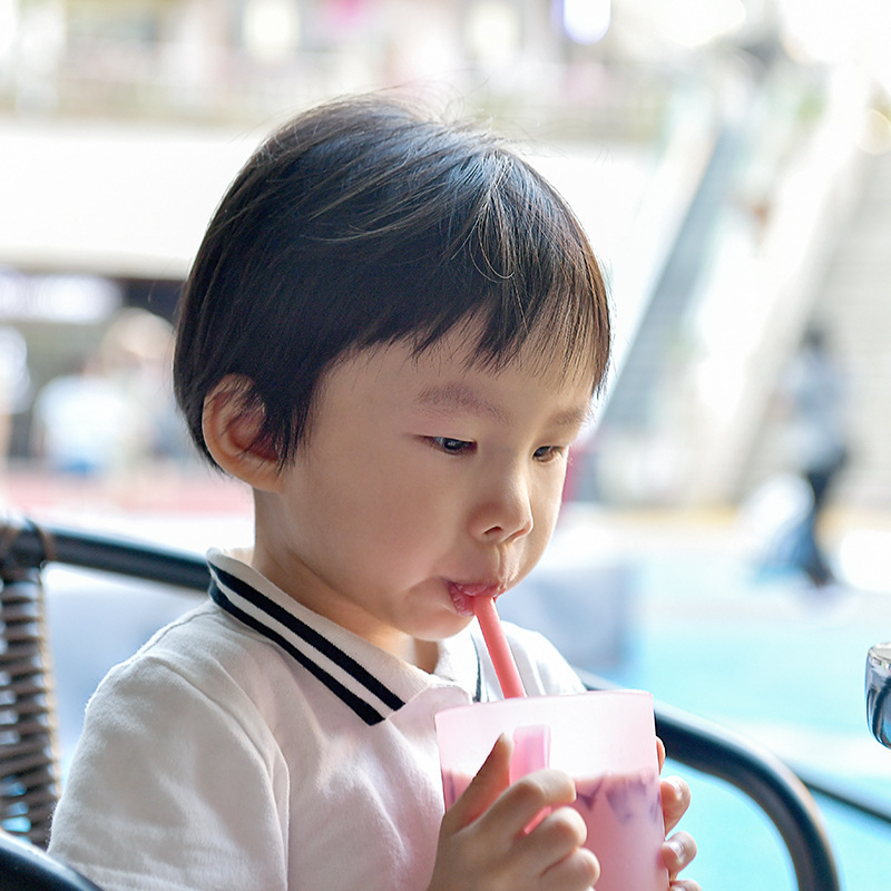 Foldable Food Grade Silicone Straw Portable Picnic Camping Bendable Beverage Juice Heat Resistant Children Drinking Straw