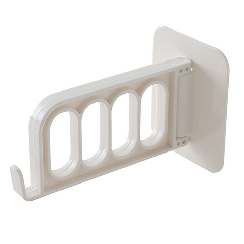 Clothing storage hook foldable hanger, household invisible clothes hook, plastic wall-mounted rack