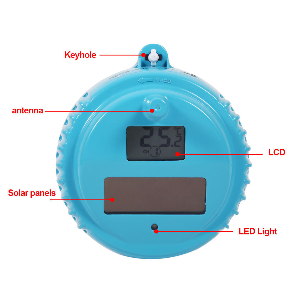 Float Type Bath Pool Swimming Pool Spa Solar Electronic Digital Wireless Thermometer Water Temperature Monitor