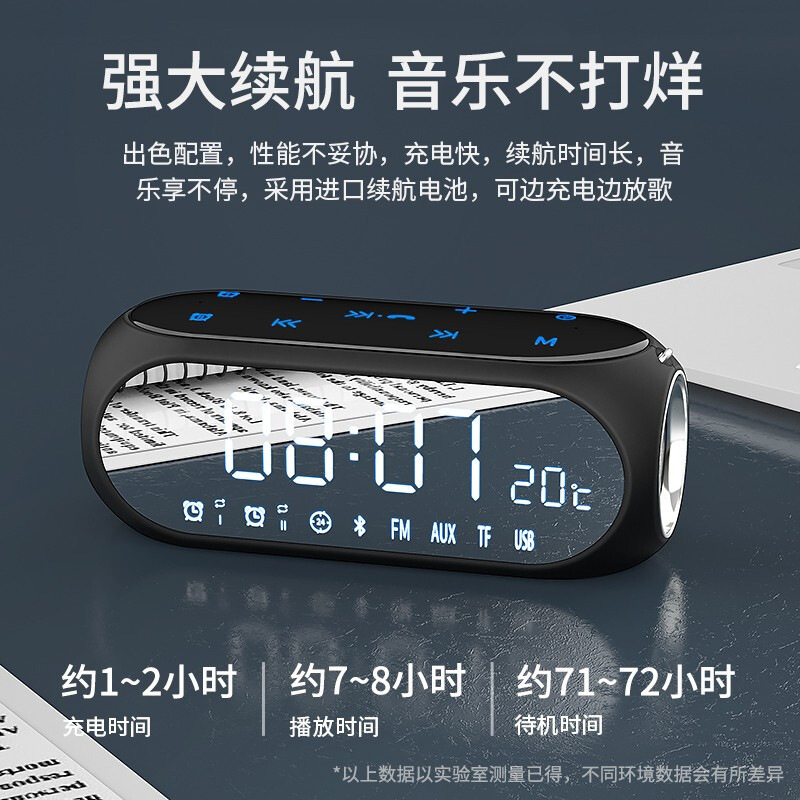 Soai S69 Wireless Bluetooth Speaker Bass Outdoor Home Portable Radio Mini Speaker Card