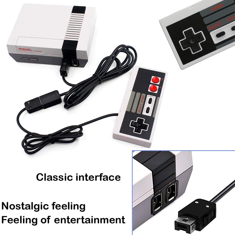 NES Wired Game Controller NES Game Controller Red and White Console Cable Length 3 Meters Nostalgic Direct Play Console NES PC