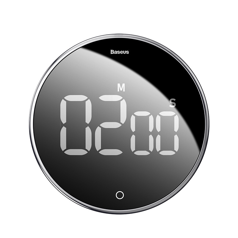 Black Glow Rotating Kitchen Magnetic Electronic Timer Alarm Clock Simple Fitness Timer Gift