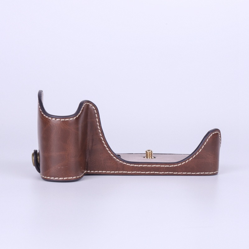 For Canon EOS-R5 D4 protection R6 D2 base 200D II 800D camera bag RP leather case 90D 77D half case