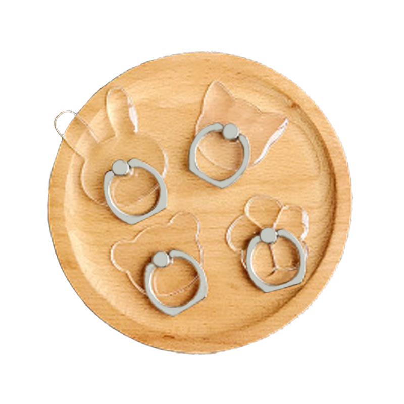 Gold crystal ring holder transparent acrylic ring four-color lazy tablet