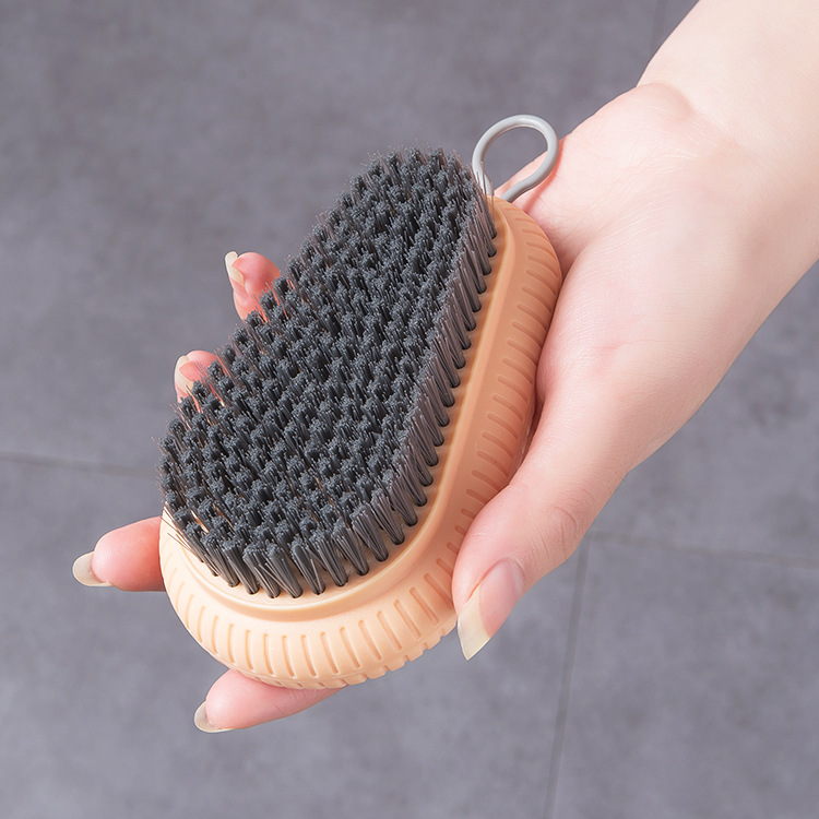 Plain plastic soft-bristle laundry brush, cleaning brush, shoe brush, brush for washing clothes and shoes, board brush, shoe brush