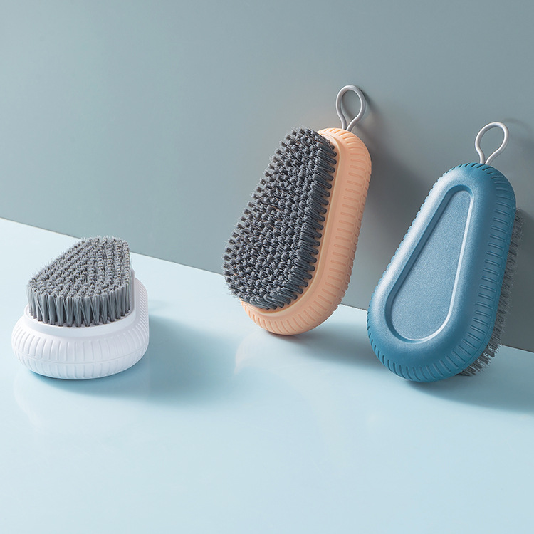 Plain plastic soft-bristle laundry brush, cleaning brush, shoe brush, brush for washing clothes and shoes, board brush, shoe brush