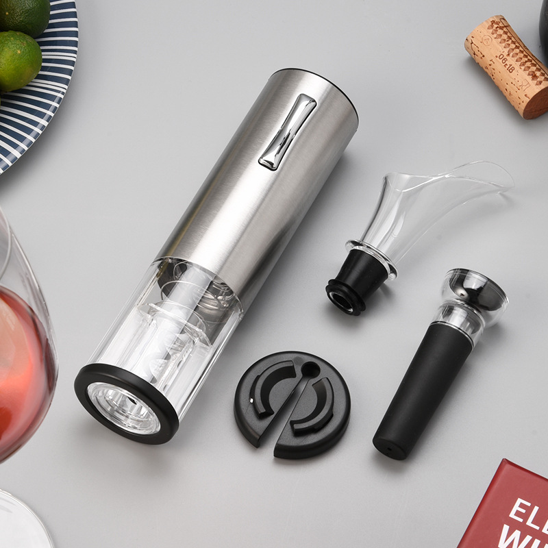Kelitong Electric Wine Opener Mini USB Rechargeable Grape Red Wine Electric Corkscrew Wine Set