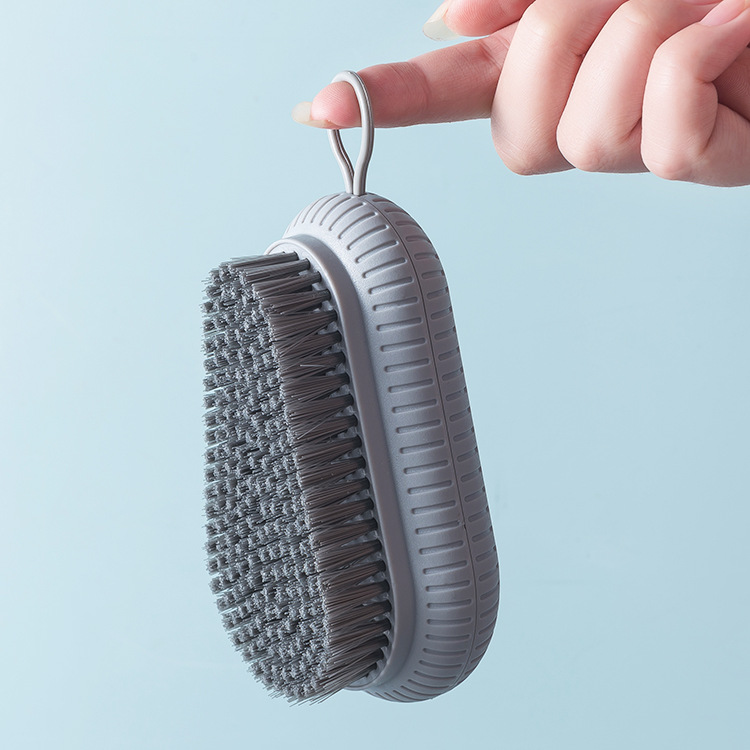Plain plastic soft-bristle laundry brush, cleaning brush, shoe brush, brush for washing clothes and shoes, board brush, shoe brush