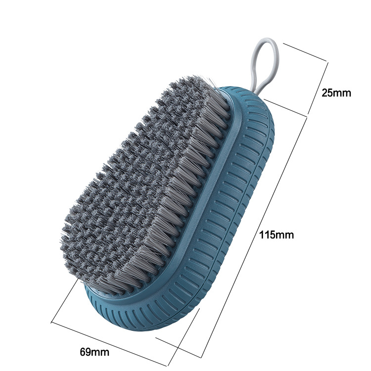 Plain plastic soft-bristle laundry brush, cleaning brush, shoe brush, brush for washing clothes and shoes, board brush, shoe brush