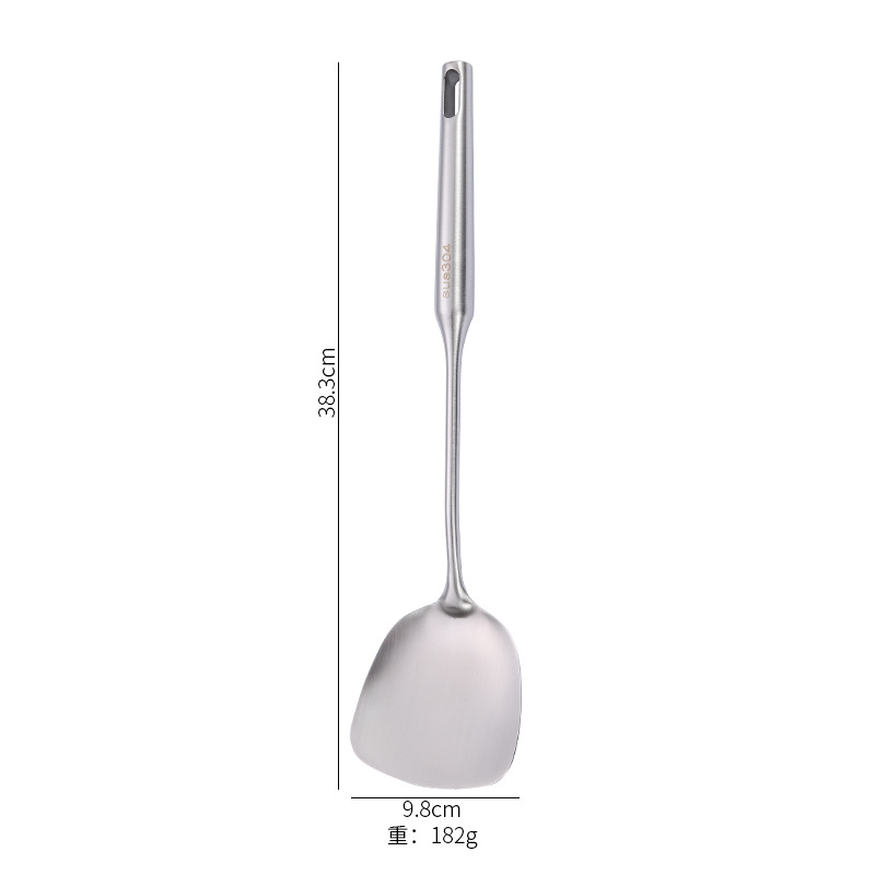 304 stainless steel kitchenware, thickened kitchen tools, household spatula, slotted spoon, soup spoon, frying spatula, noodle scoop, cooking utensils