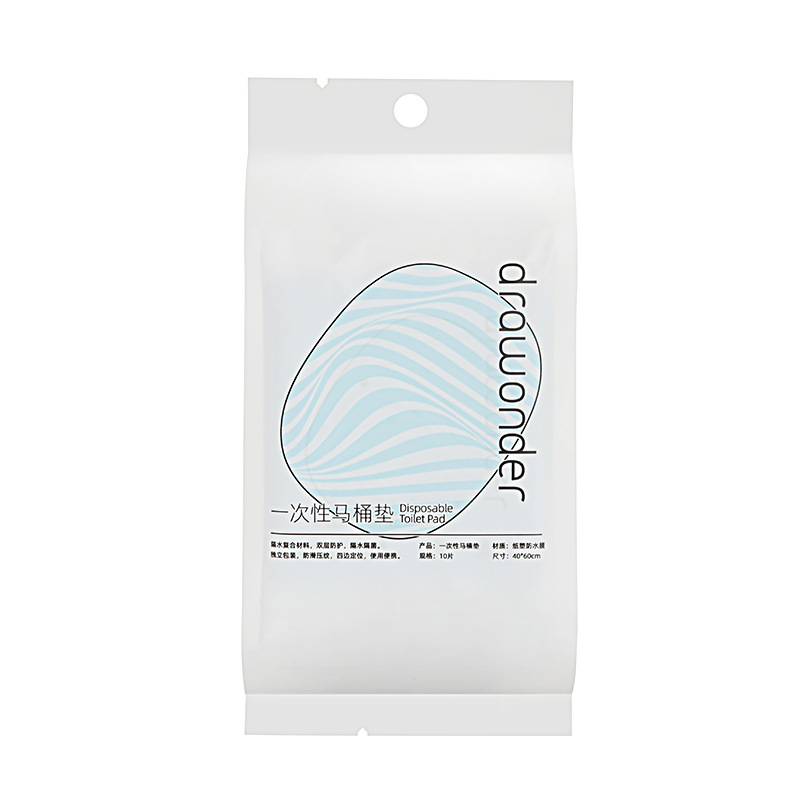 DW Huakong Disposable Toilet Seat Cover 10-Pack Thickened Extended Travel Toilet Sticker Waterproof Dirt Barrier