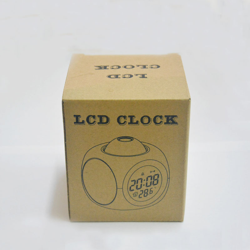 English Speaking Projection Alarm Clock with Voice Clock LED Digital Projection Electronic Alarm Clock