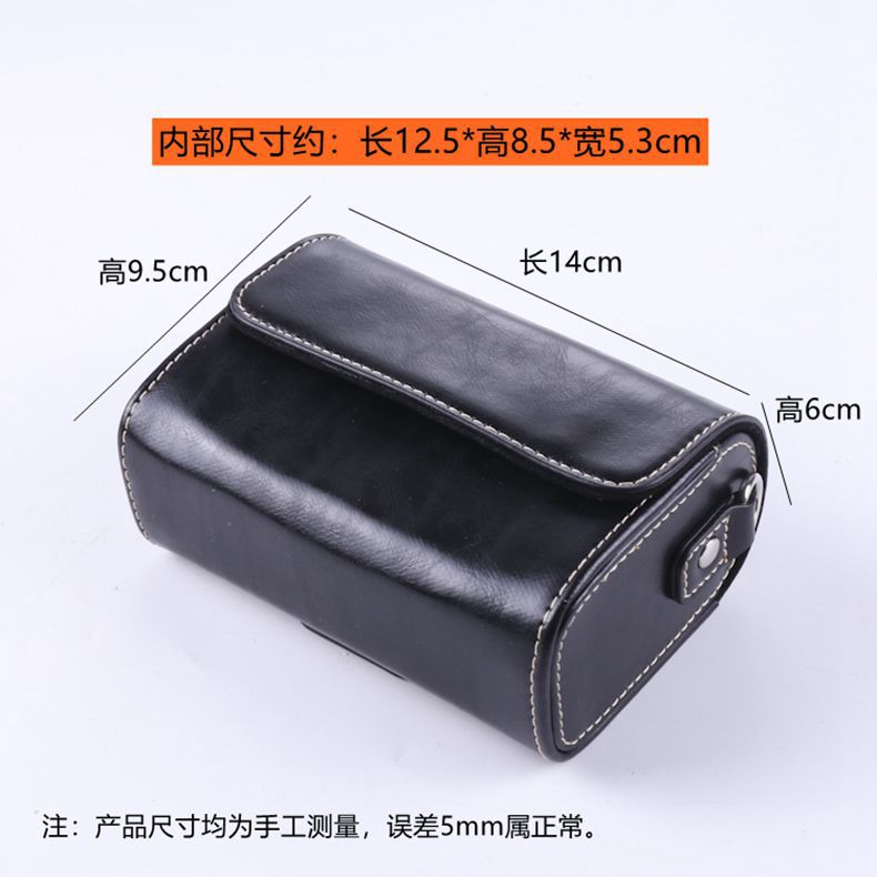 Leather case for Canon G7x3 G5X2 Sony ZV1 RX1007 LX10 ZS220 Ricoh GR2 universal camera bag