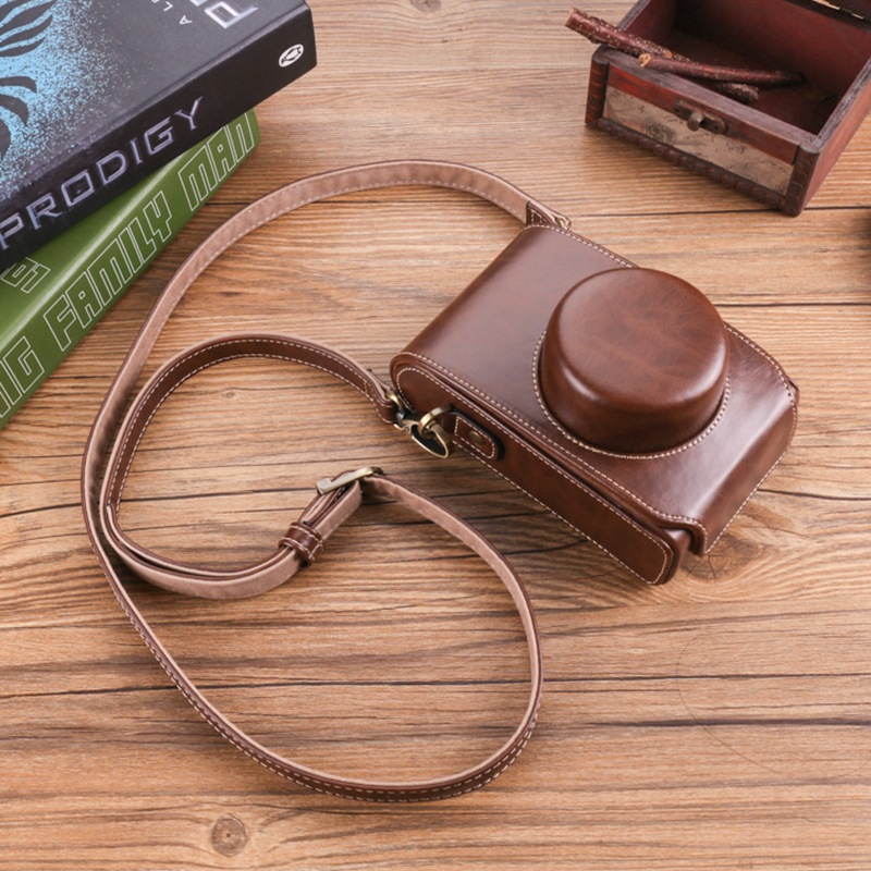 For Fujifilm XE4 X100s X30 leather case X100F D-LUX7 LX100M2 camera bag