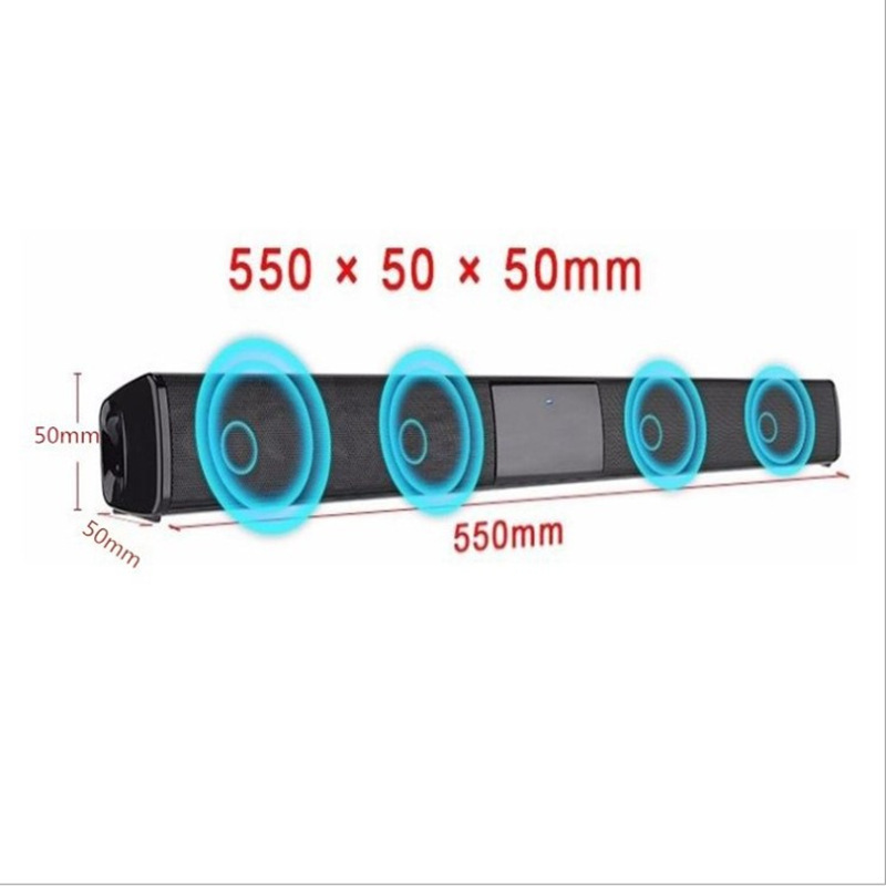 BS28A BS28B Long Bar 3D Soundbar Bluetooth Speaker Wireless Card Insert Heavy Bass Sound Bar Home Large Speaker