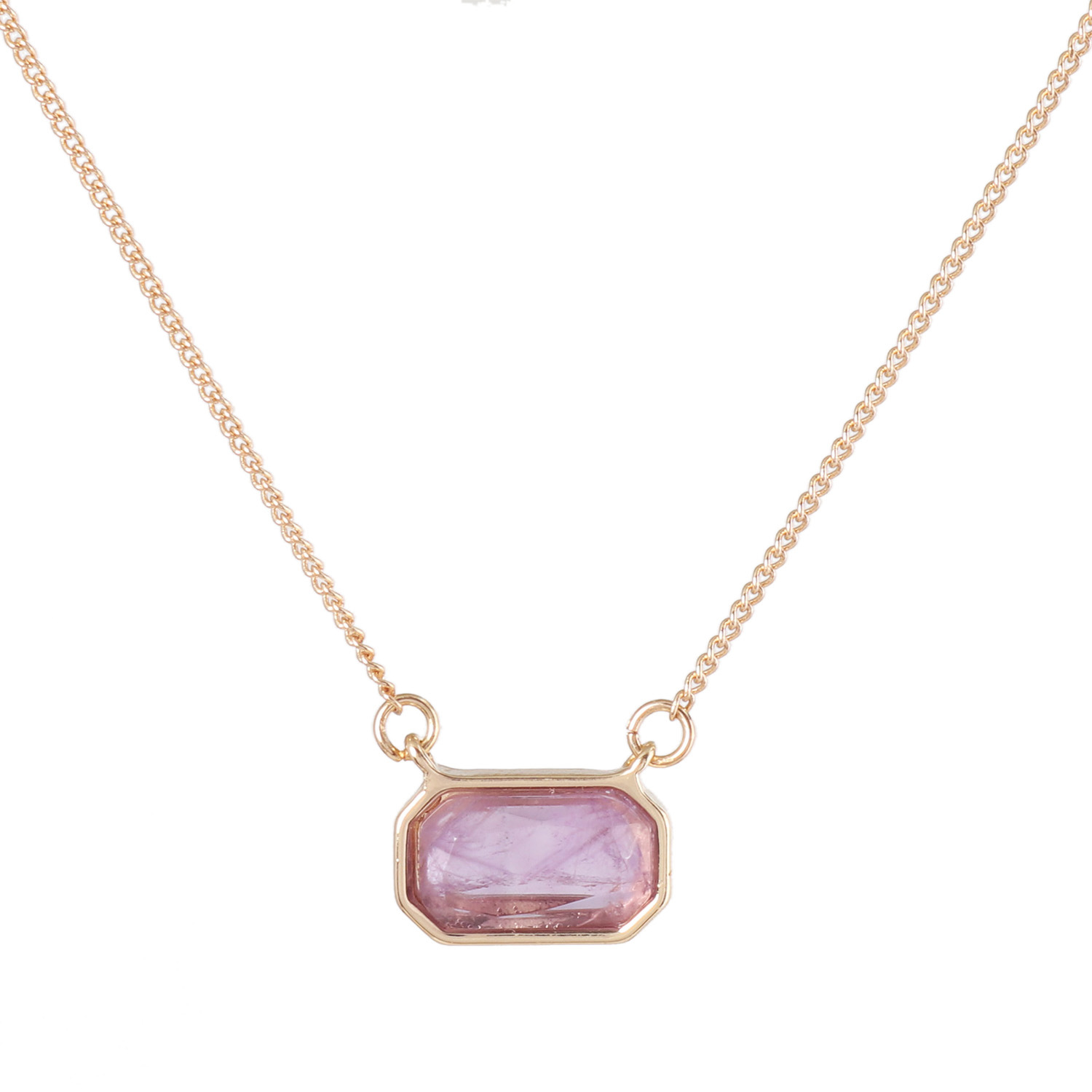 Design Accessories Sweet Candy Color Short Natural Stone INS Style Niche Necklace Women