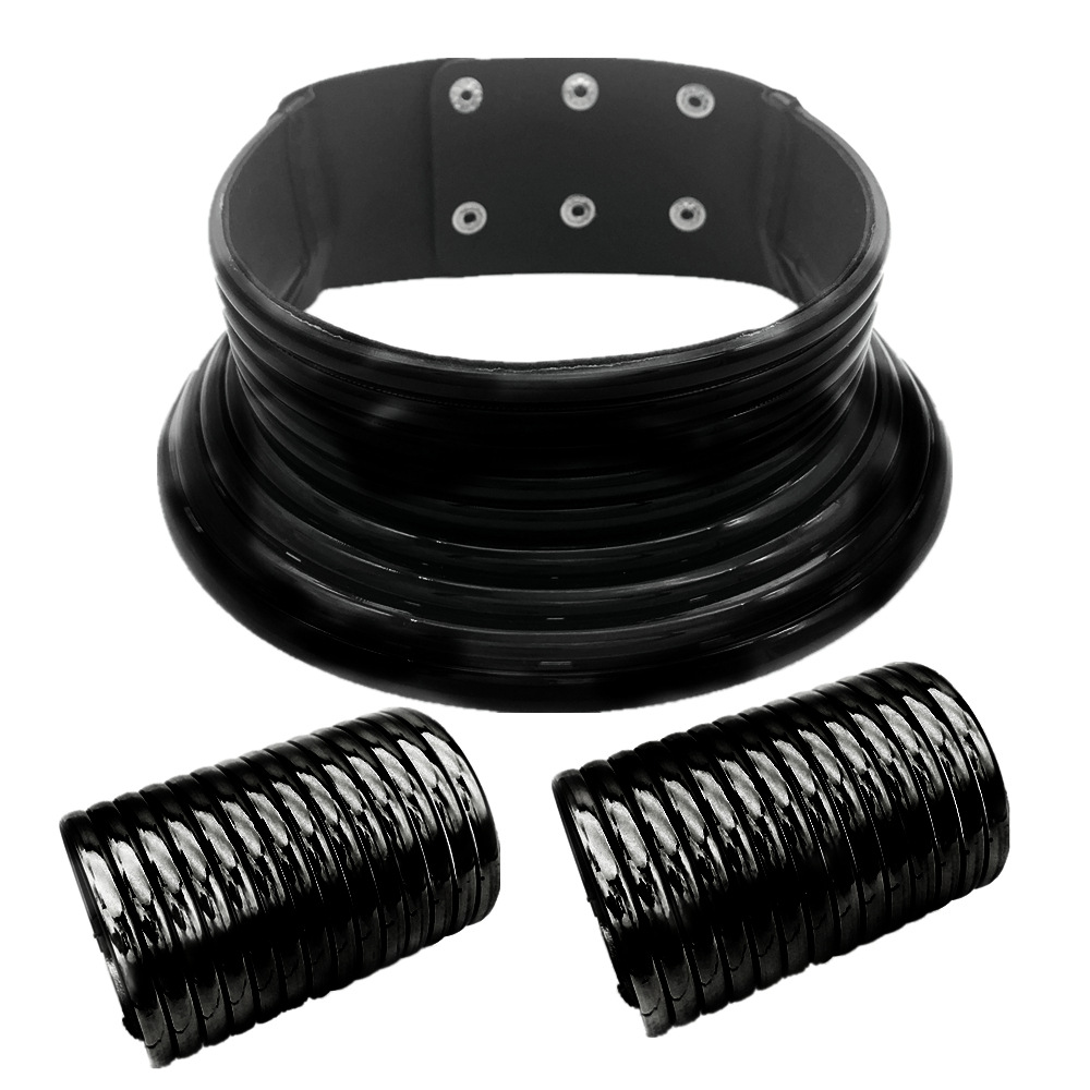 African tribe l collar bracelet set exaggerated necklace double hand ring hand circle combination choker set