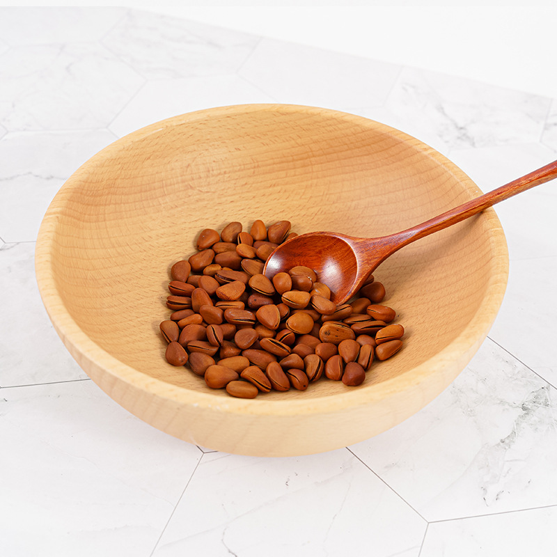 Beech Wood Home Rice Bowl Japanese Wooden Bowl Customizable Engraved Logo Kitchen Tableware Solid Wood Bowl