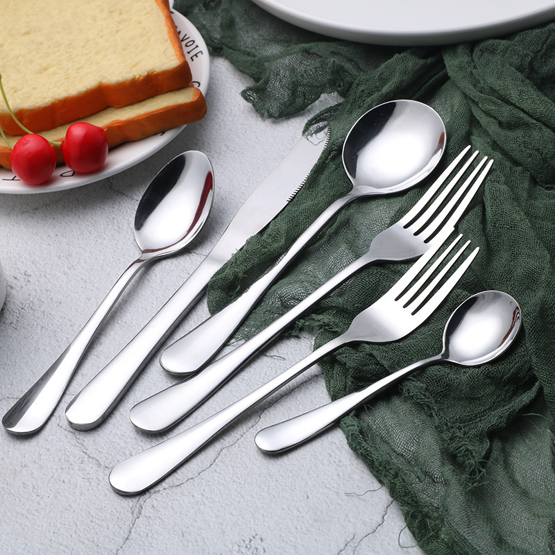 1010 stainless steel tableware set mainstream stainless steel knife fork spoon tableware set full set
