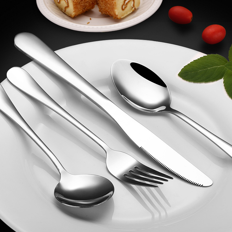 1010 stainless steel tableware set mainstream stainless steel knife fork spoon tableware set full set