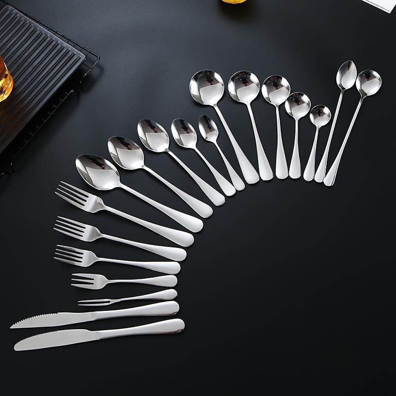 1010 stainless steel tableware set mainstream stainless steel knife fork spoon tableware set full set