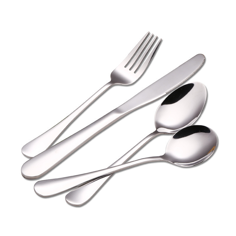 1010 stainless steel tableware set mainstream stainless steel knife fork spoon tableware set full set