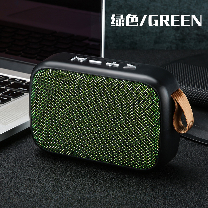 G2 Fabric Bluetooth Speaker Outdoor Portable Wireless Hands-Free with Subwoofer Card Insert TF Bluetooth Small Audio