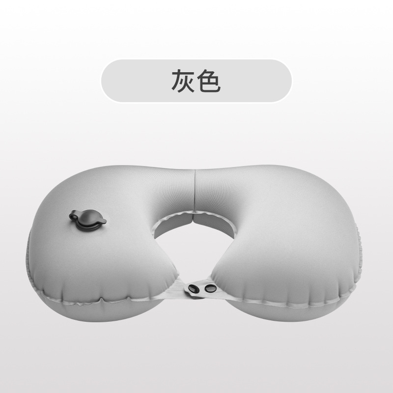 Pressurized inflatable U-shaped air travel pillow neck pillow travel pillow core office backrest portable neck protection U pillow