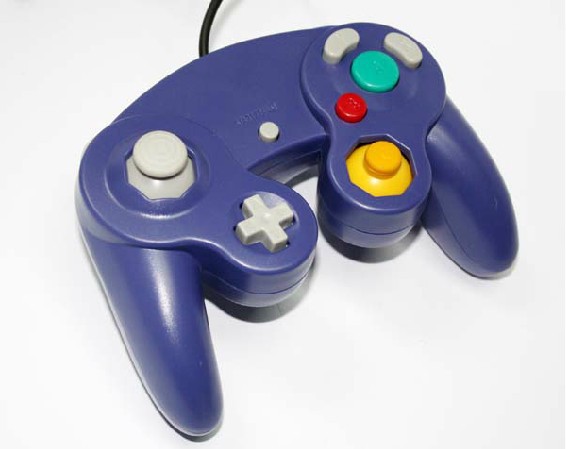 NGC game console controller NGC single-point three-point controller blue black white silver GameCube controller