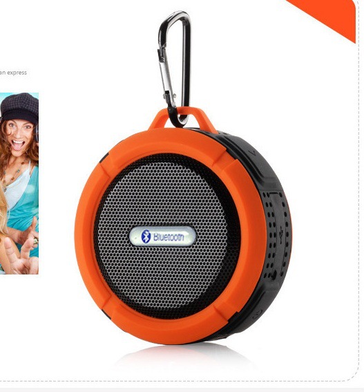 C6 Bluetooth Speaker Waterproof Suction Cup Wireless Three-proof Small Speaker Outdoor Portable Hands-free Clip-on Call Speaker