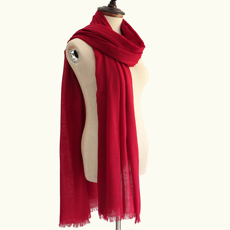 Inner Mongolia worsted 60s pure wool scarf women's sun protection windproof shawl