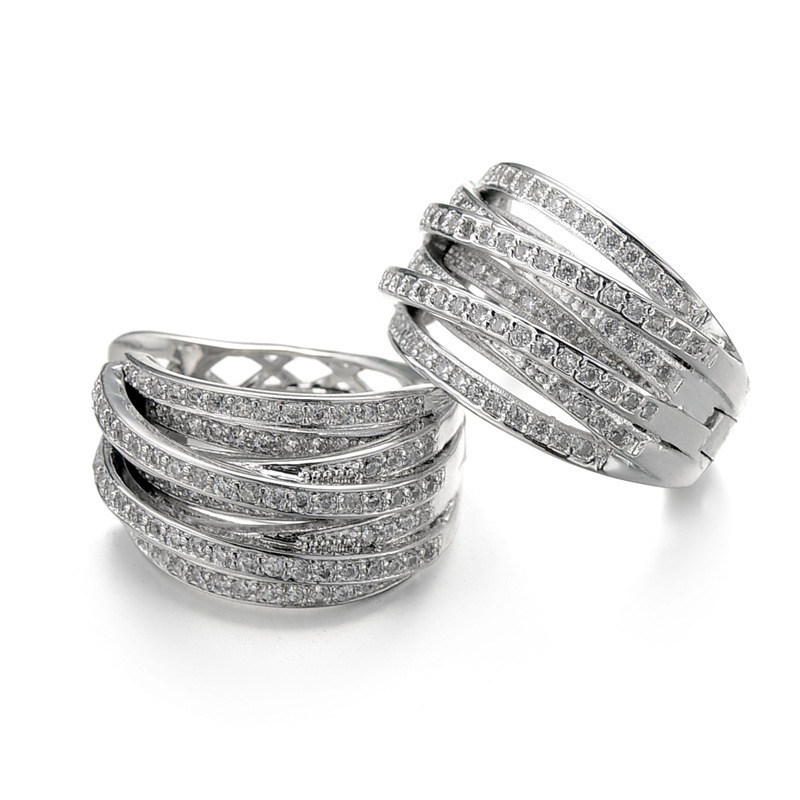 New Multi-Layer Earrings Set Zircon Earrings Accessories 20827902